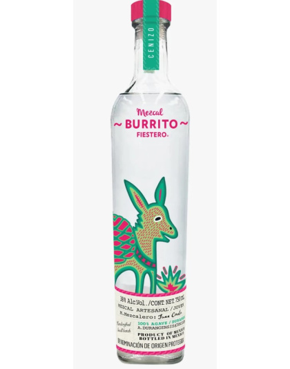 MEZCAL BURRITO FIESTERO CENIZO X 750 ML